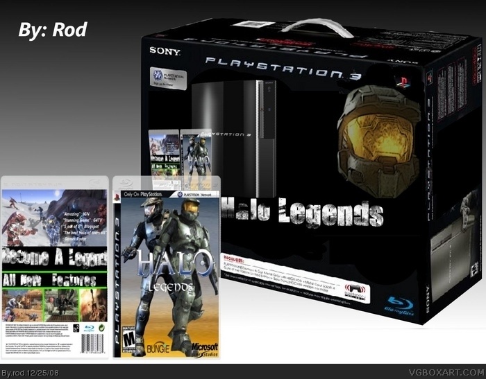 Halo: Legends (PS3 Bundle Box) box art cover