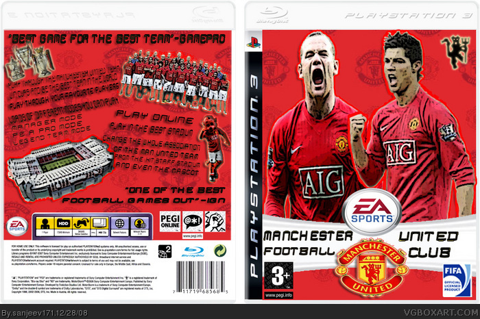 Manchester United Football Club Game box art cover