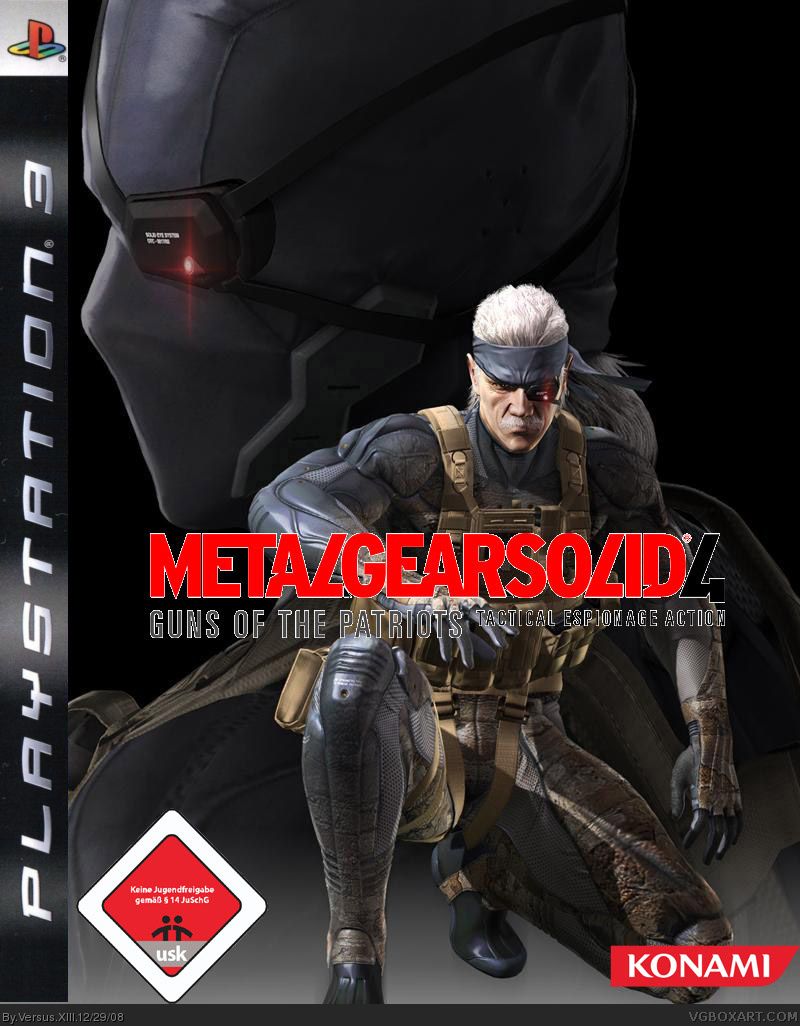 Metal Gear Solid 4 : Guns Of The Patriots German box cover