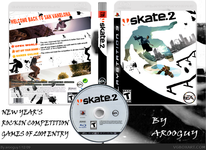 Skate 2 box art cover