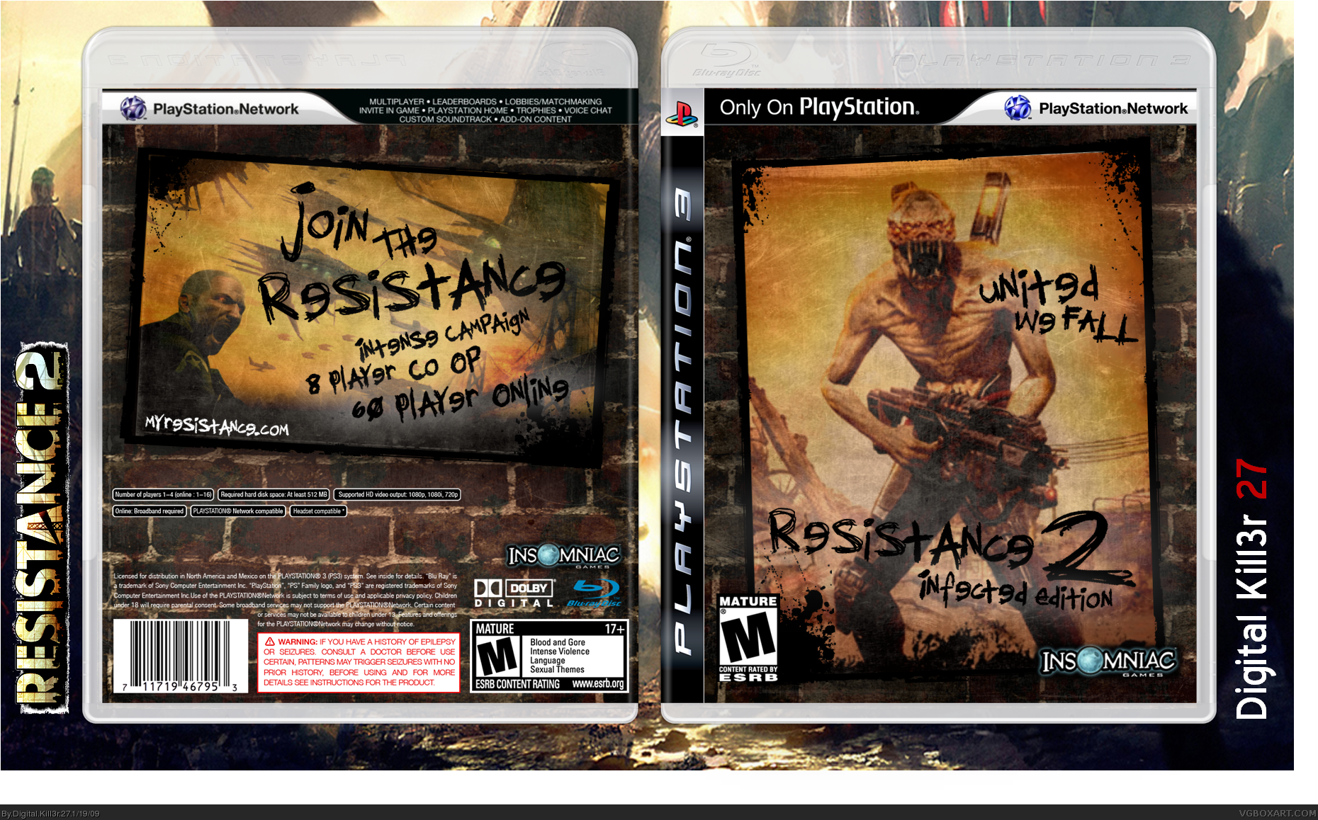 Resistance 2: Infected Edition box cover