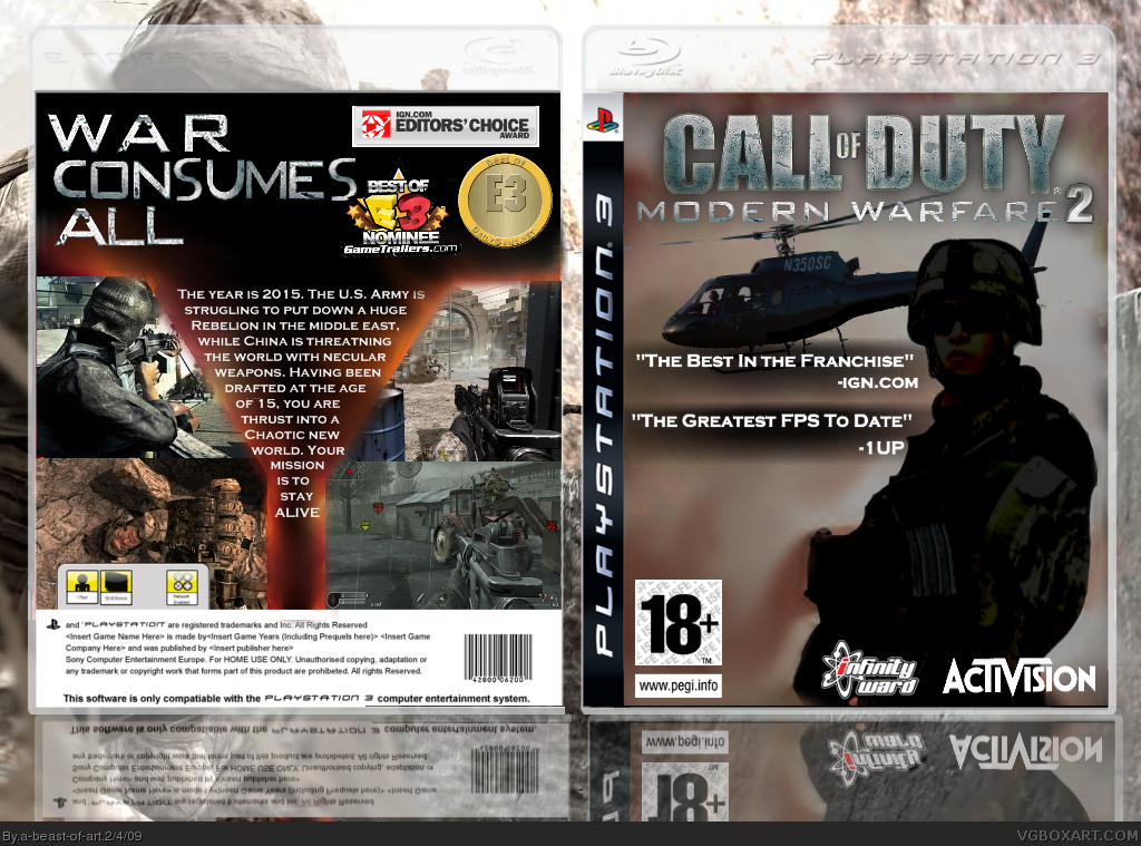 Call Of Duty: Modern Warfare 2 box cover