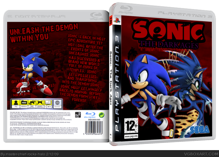 Sonic: The Dark Ages box art cover