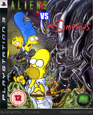 AVS: Aliens vs Simpsons box cover