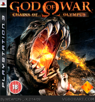 God Of War Chains Of Olympus box cover
