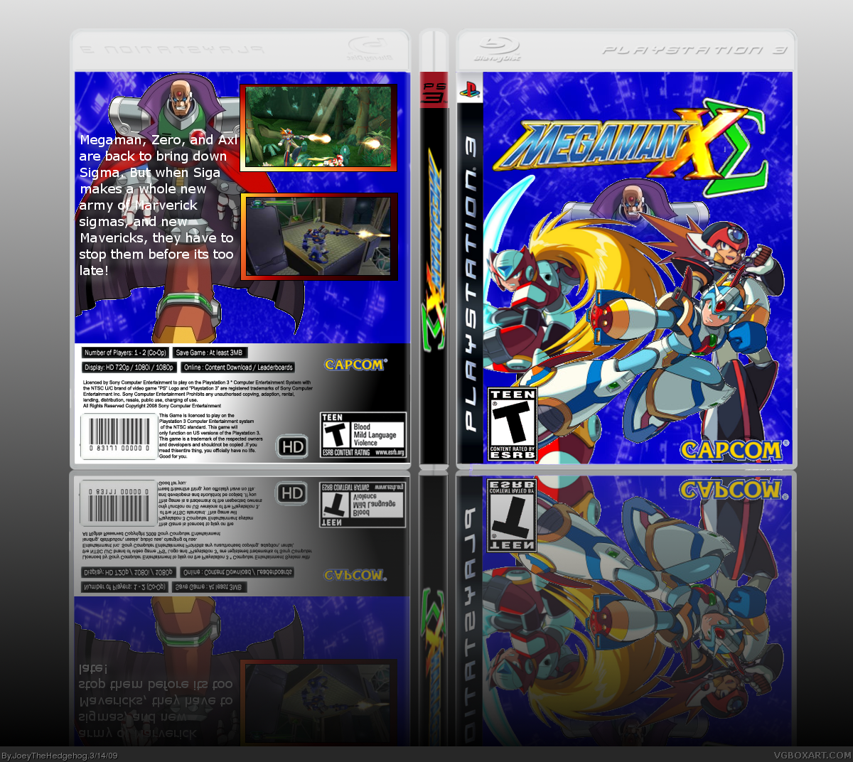 Megaman X: Sigma box cover