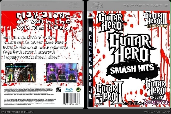 Guitar Hero Smash Hits box art cover