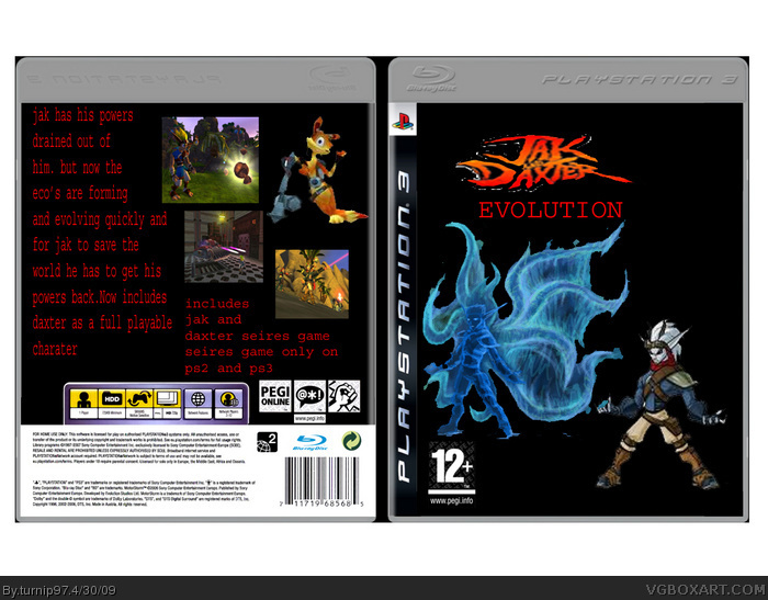 jak and daxter evolution box art cover