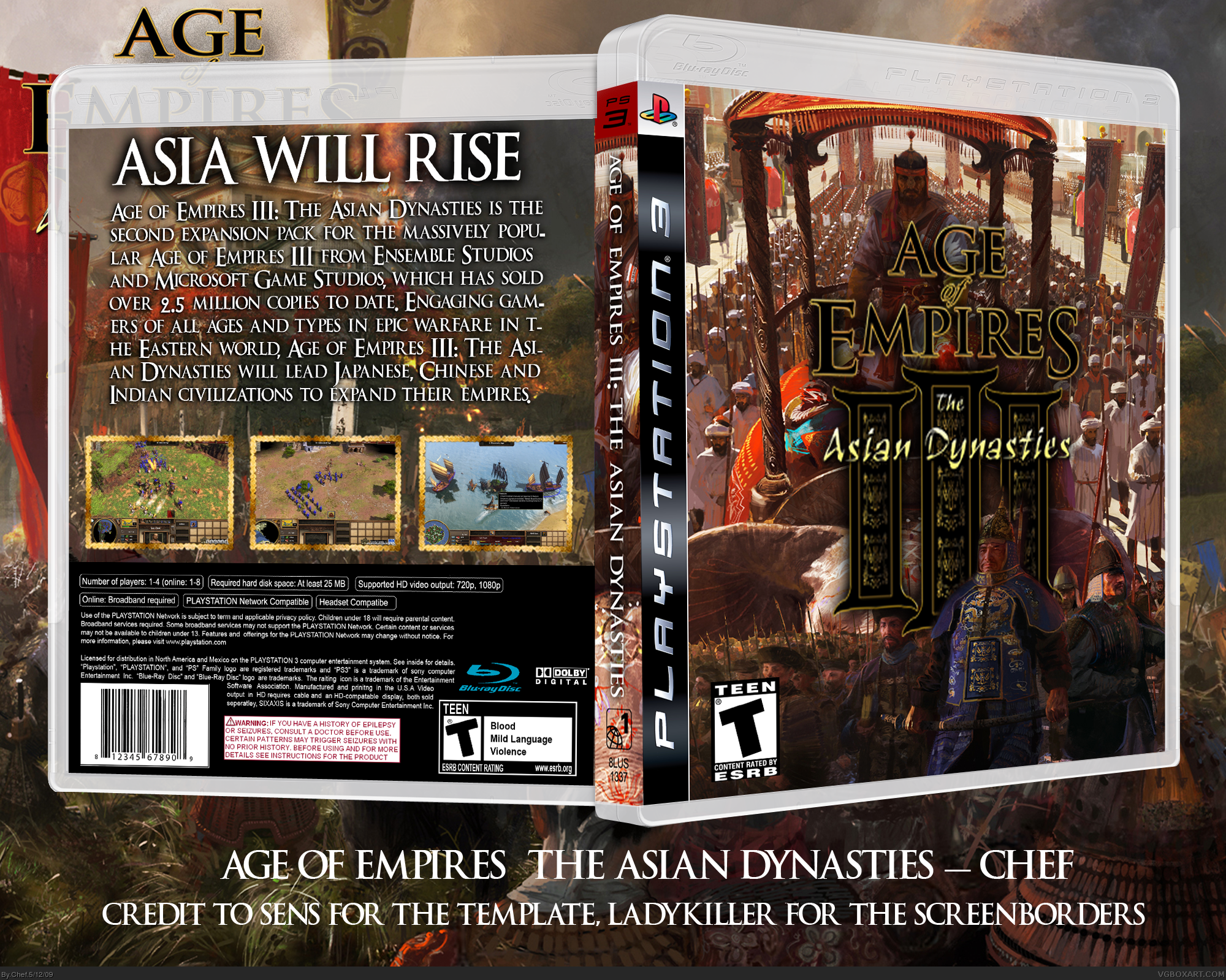 Age of Empires: The Asian Dynasties box cover