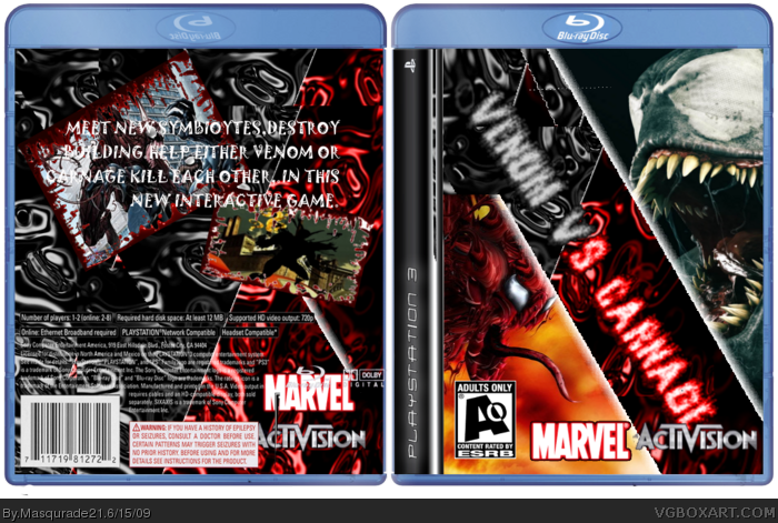 Venom v.s Carnage box art cover