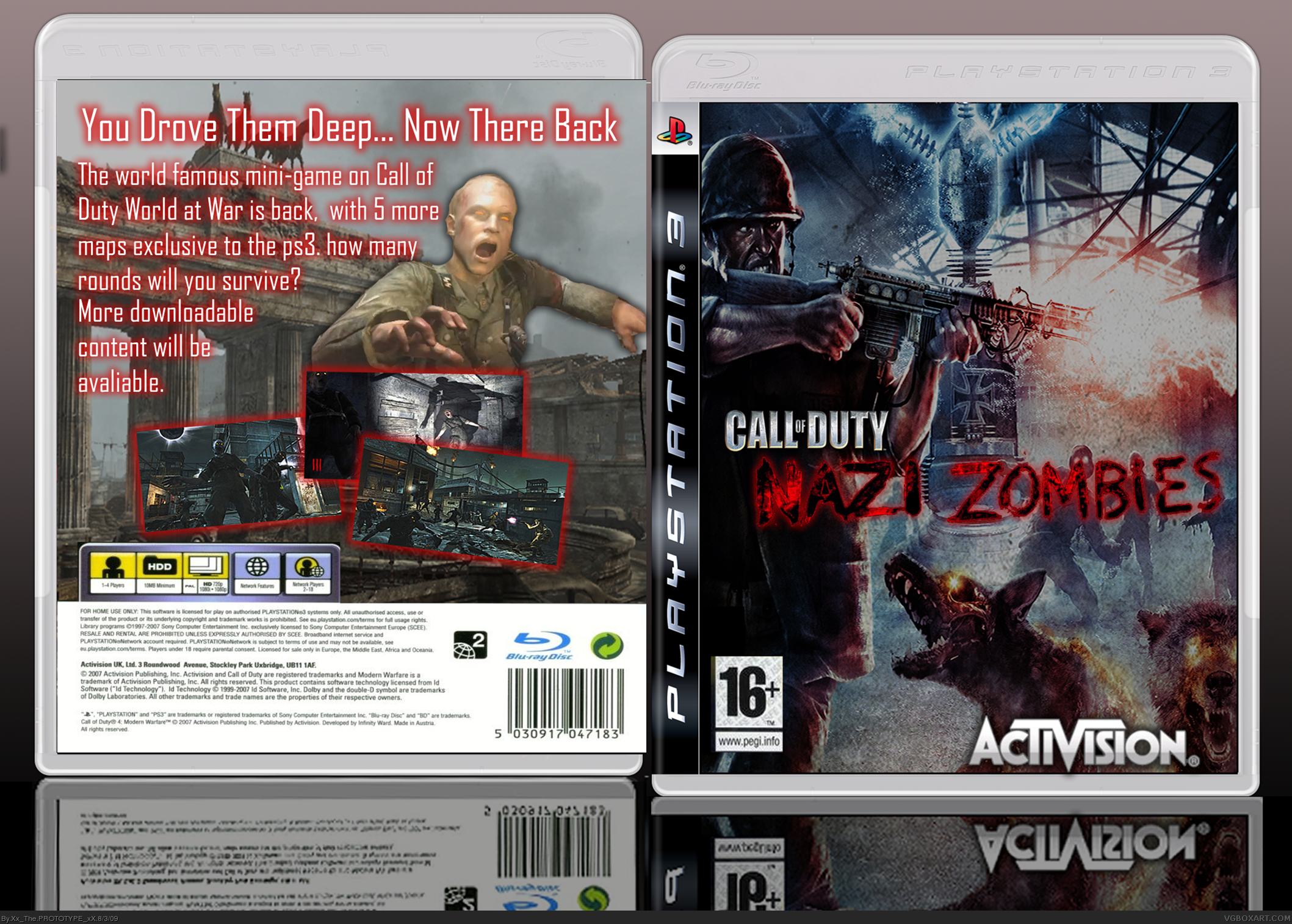 Call of Duty Nazi Zombies box cover