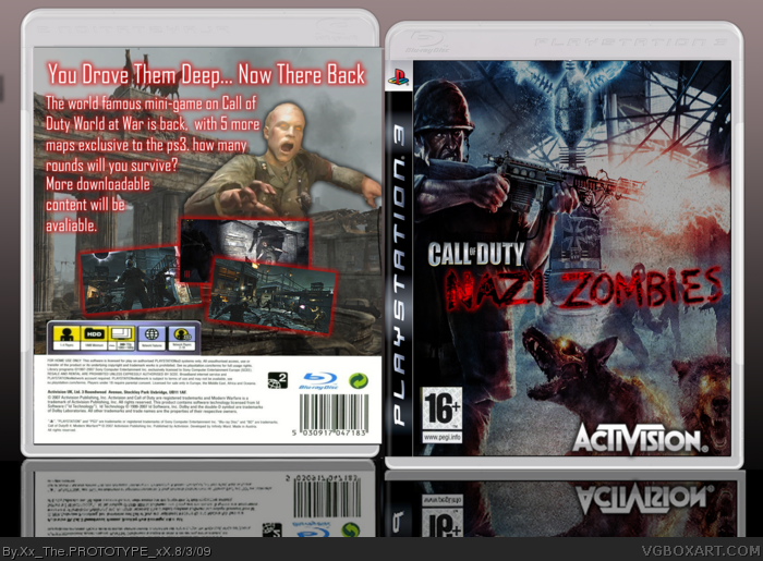 Call of Duty Nazi Zombies box art cover