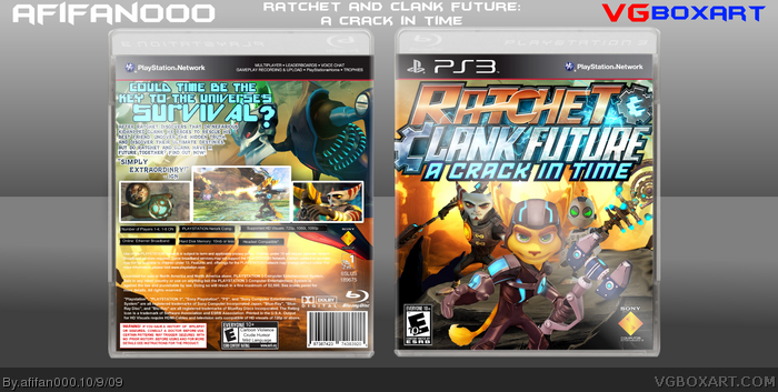 Ratchet & Clank Future: A Crack in Time box art cover