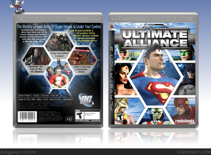 DC Universe: Ultimate Alliance box art cover