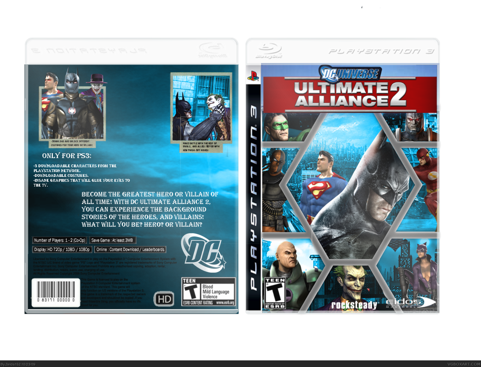 DC Ultimate Alliance 2 box cover
