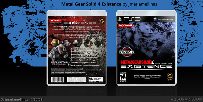 Metal Gear Solid 4: Existence box art cover