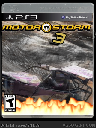 Motor Storm 3 box cover