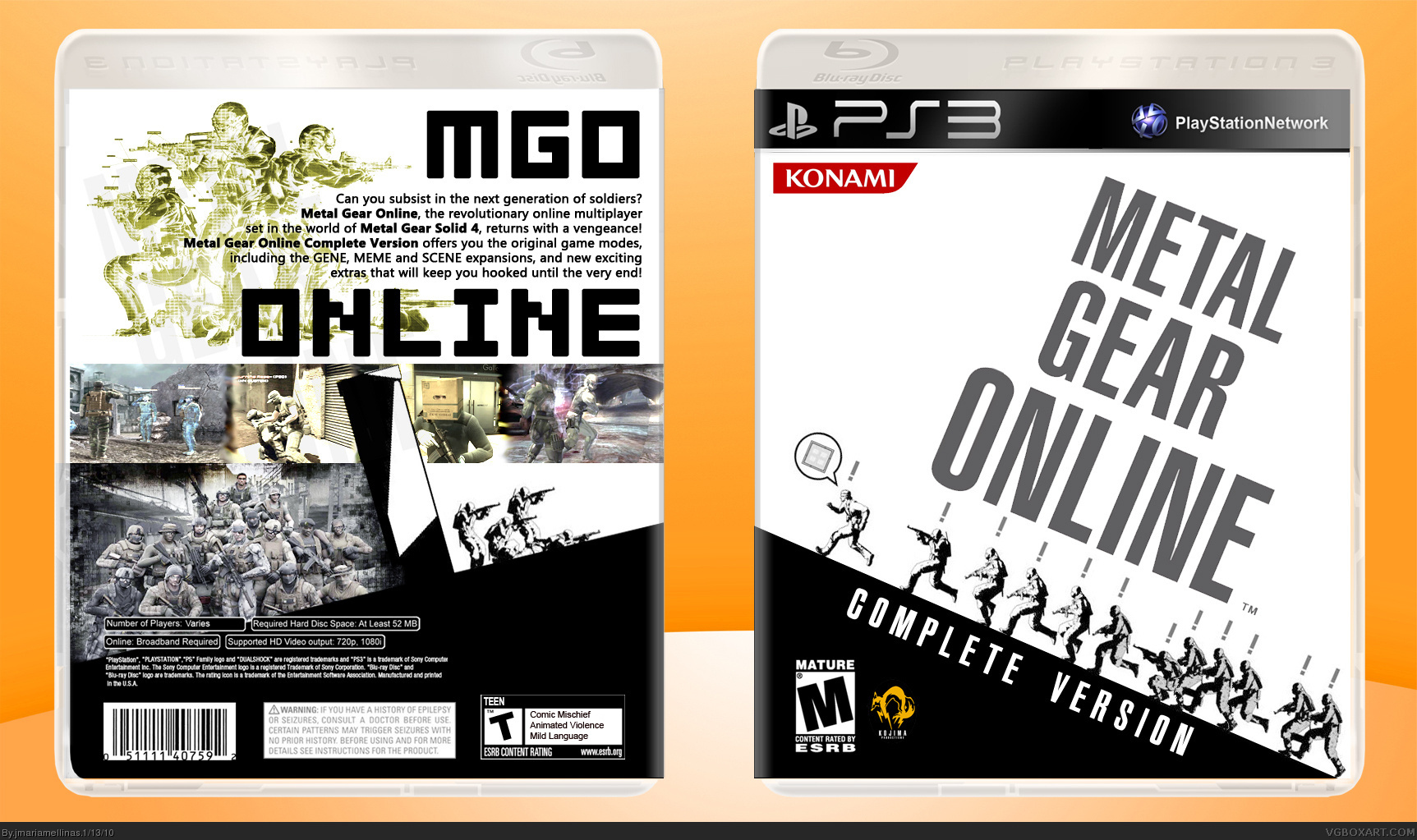 Metal Gear Online: Complete Version box cover