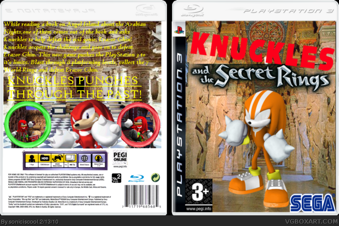 Knuckles and the Secret Rings box art cover