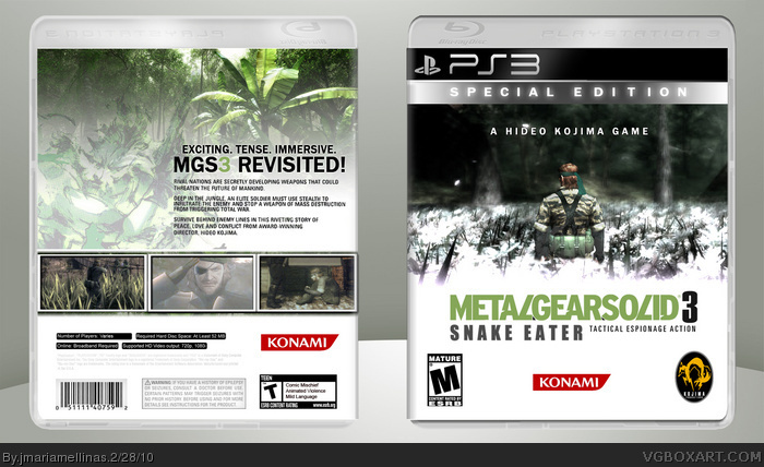 Metal Gear Solid 3: Snake Eater - Special Edition box art cover