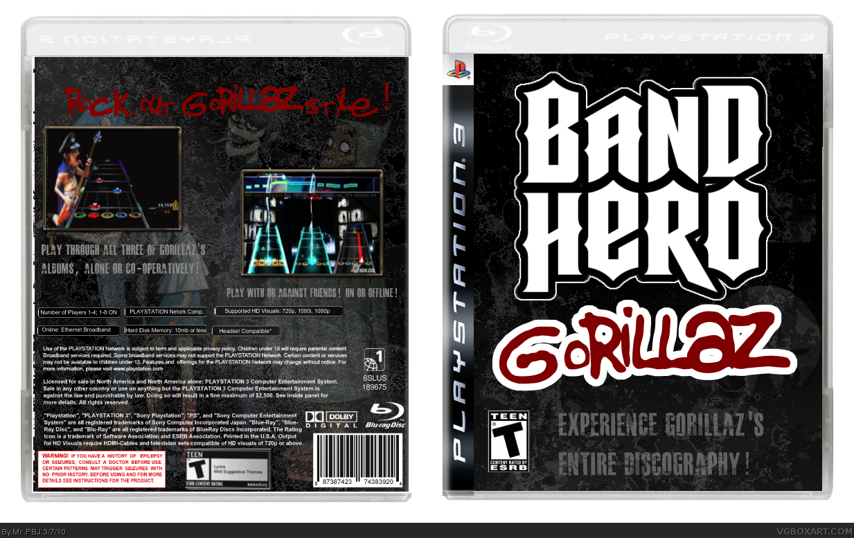 Band Hero: Gorillaz box cover
