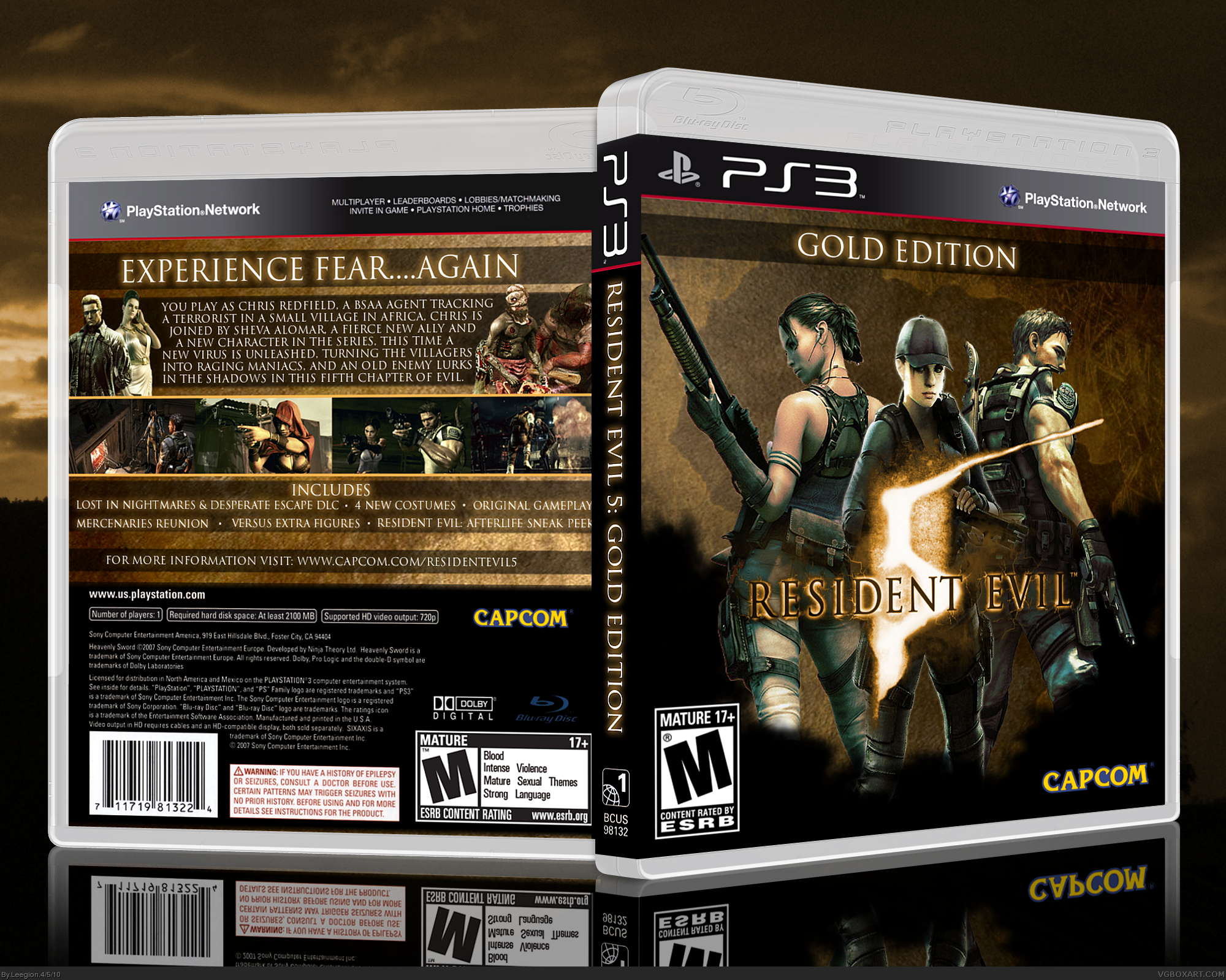 Resident Evil 5 Gold Edition box cover