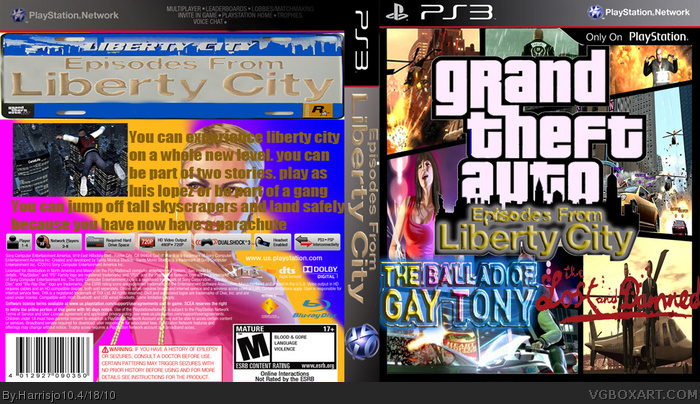 GTA episodes from liberty city box art cover