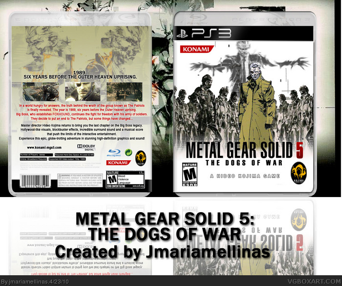 Metal Gear Solid 5: The Dogs of War box art cover