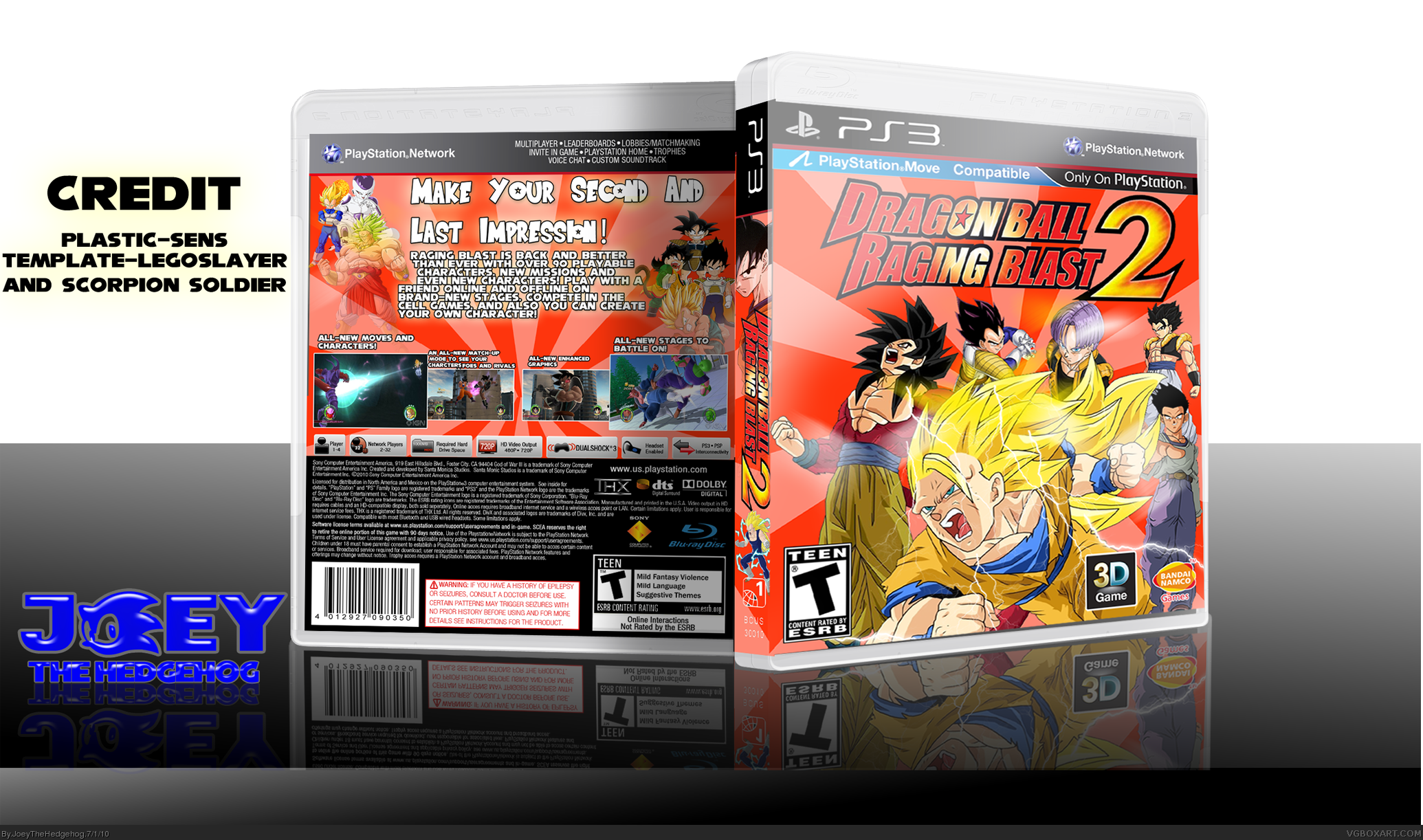 Dragon Ball Raging Blast 2 box cover