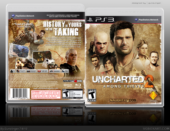 Uncharted 2: Among Thieves box art cover