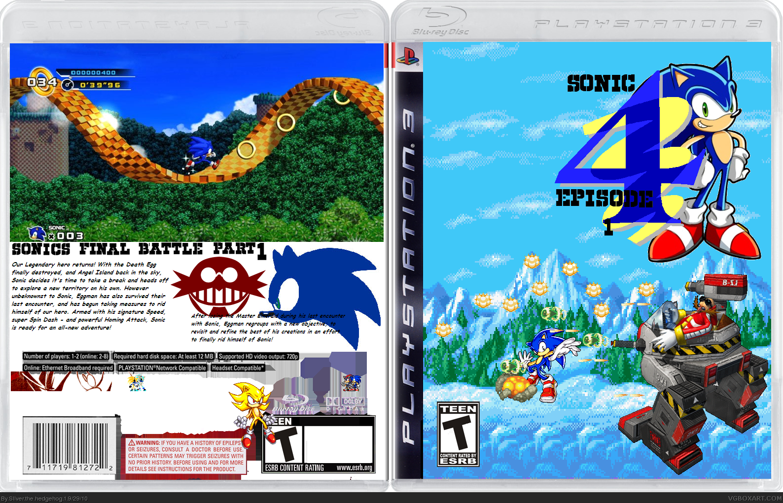 Sonic The Hedgehog 4 box cover