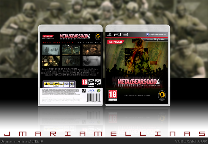Metal Gear Solid 4: Subconscius box art cover