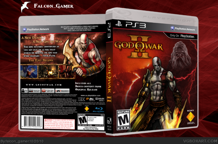 God of War 2 box art cover