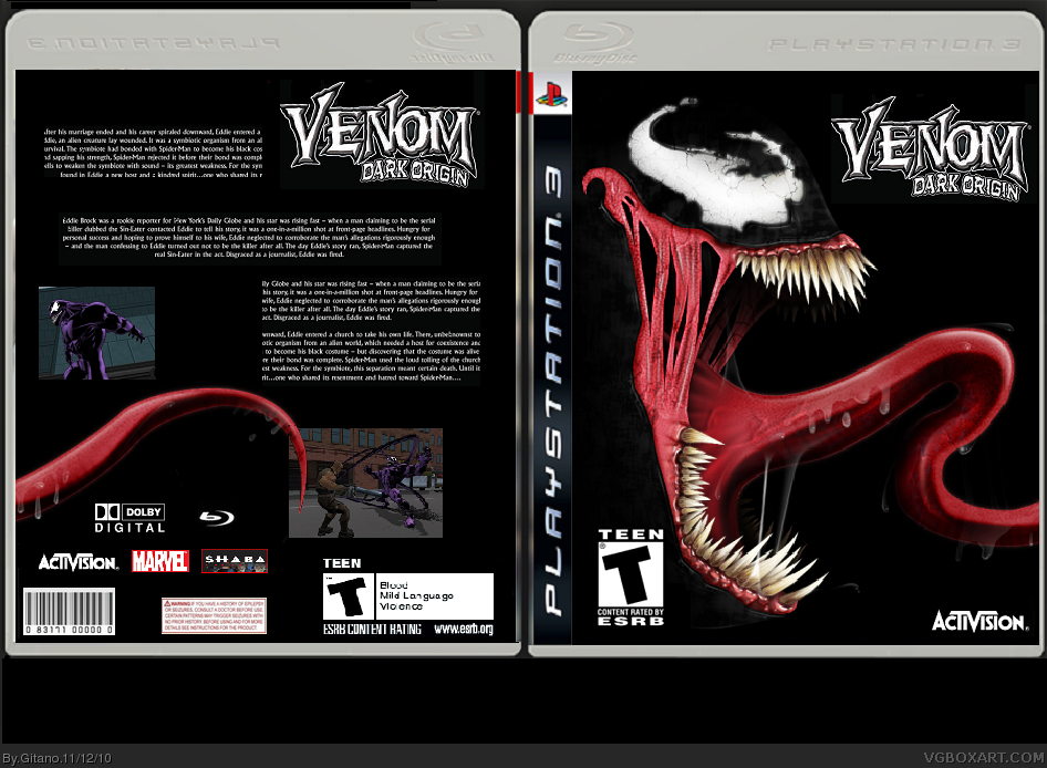Venom Dark Origin box cover
