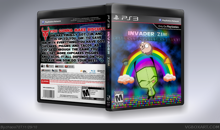 Invader Zim Cupcakes Piggies and Tacos box art cover