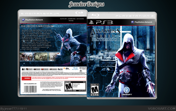 Assassin S Creed Brotherhood Playstation Box Art Cover By Jesse