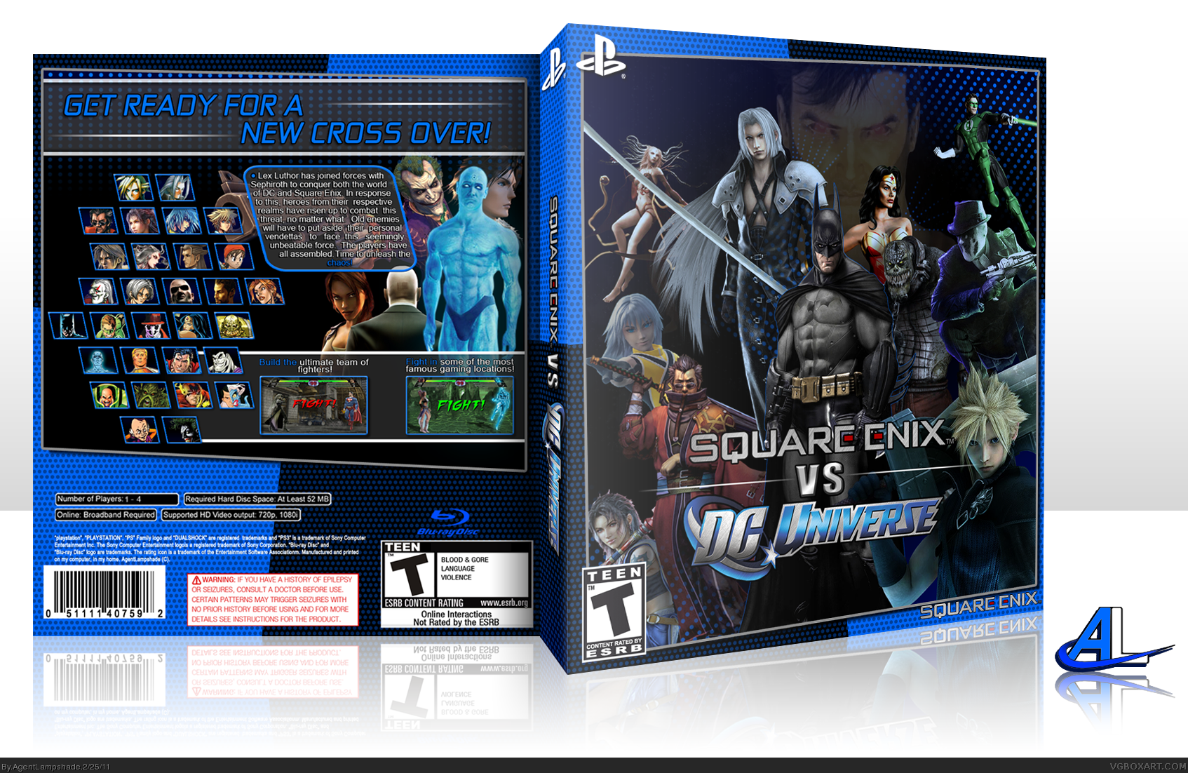 Square Enix Vs DC Universe box cover