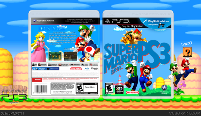 Super Mario Bros. PS3 box art cover