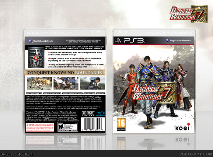 Dynasty Warriors 7 box art cover