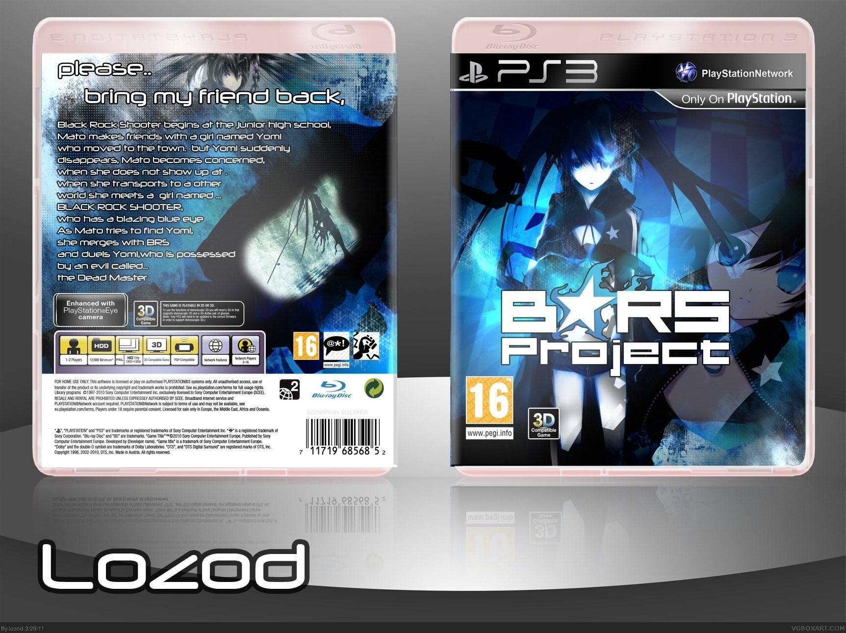 Black Rock Shooter : Project box cover