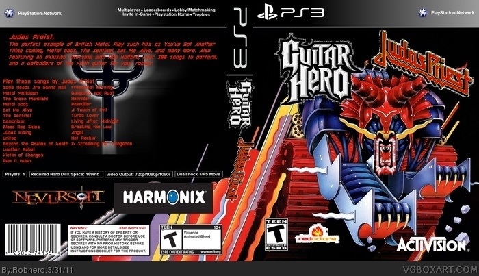 Guitar Hero Judas Preist box art cover