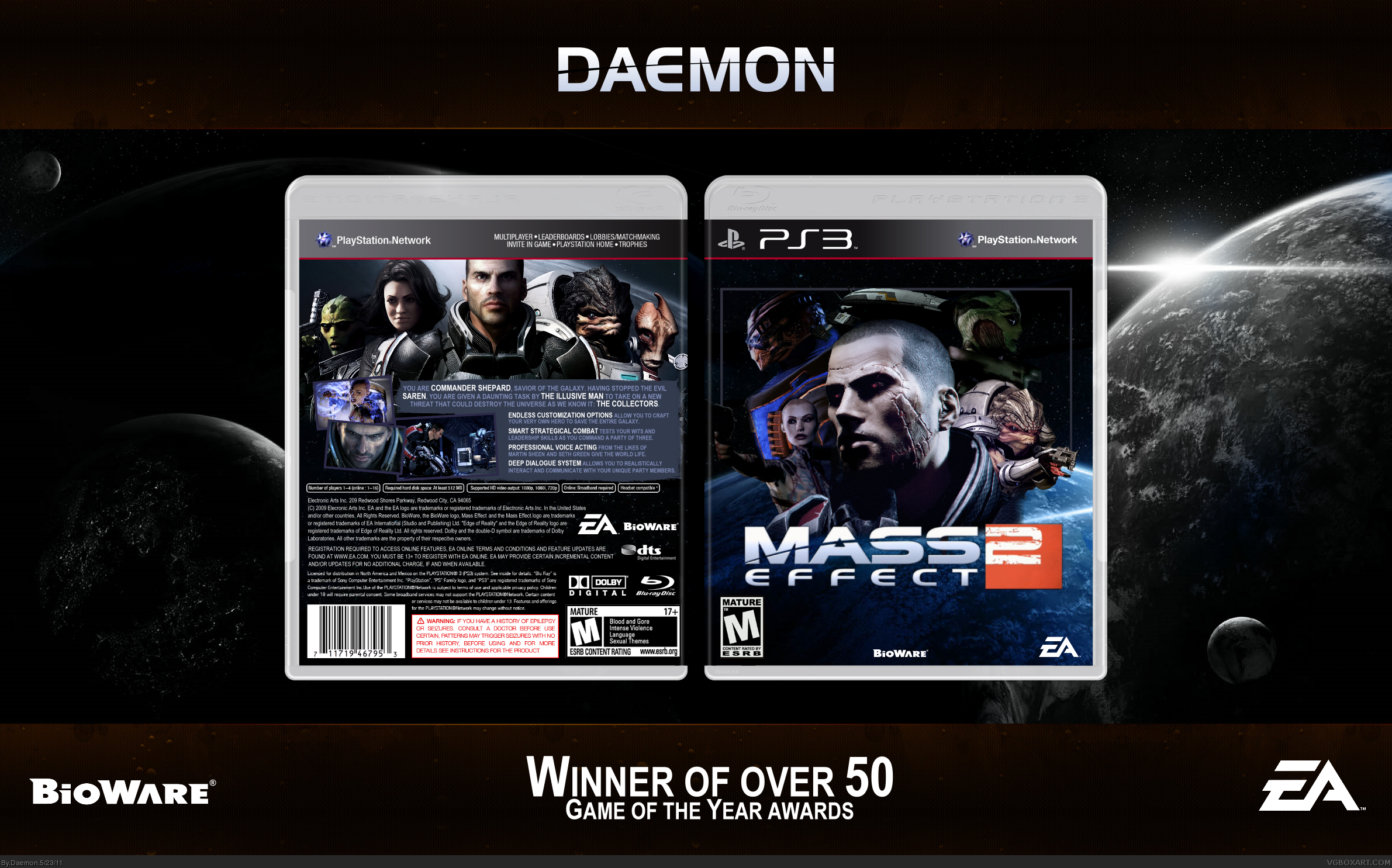 Mass Effect 2 box cover