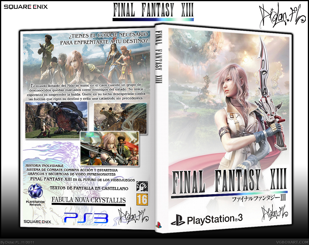 Final Fantasy XIII - Spanish box cover