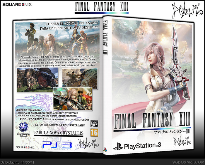 Final Fantasy XIII - Spanish box art cover