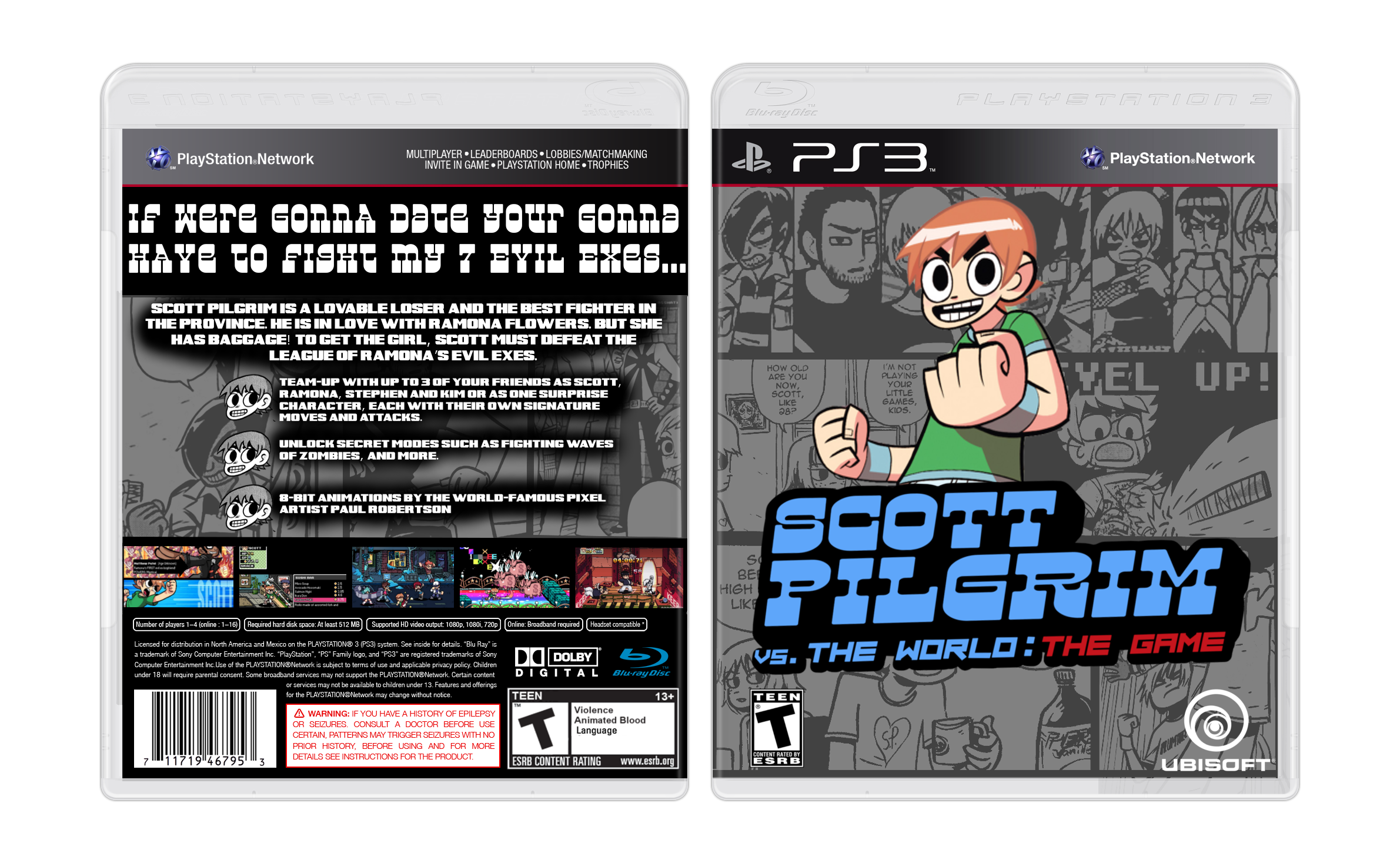 Scott Pilgrim Vs. The World: The Game box cover