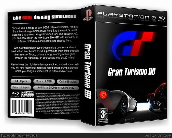 Gran Turismo HD box art cover