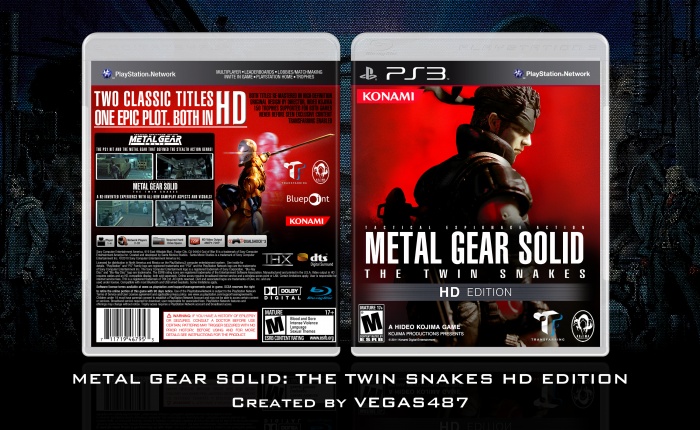 Metal Gear Solid: The Twin Snakes HD Edition box art cover