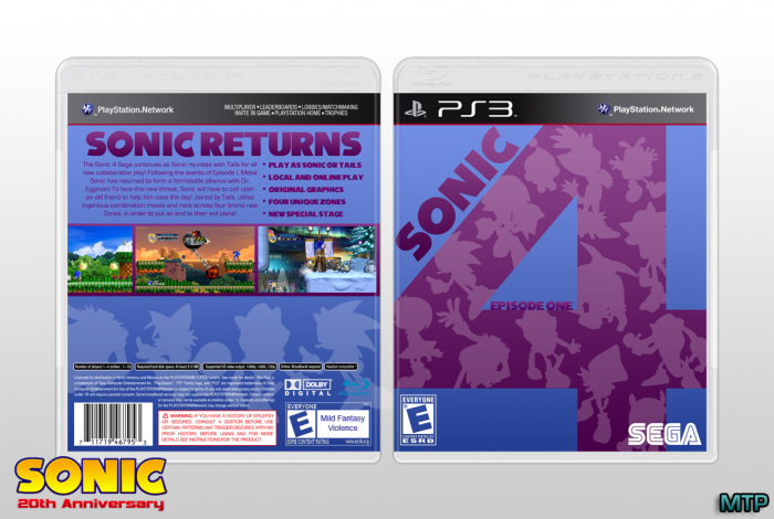 Sonic The Hedgehog 4: Episode 1 box art cover