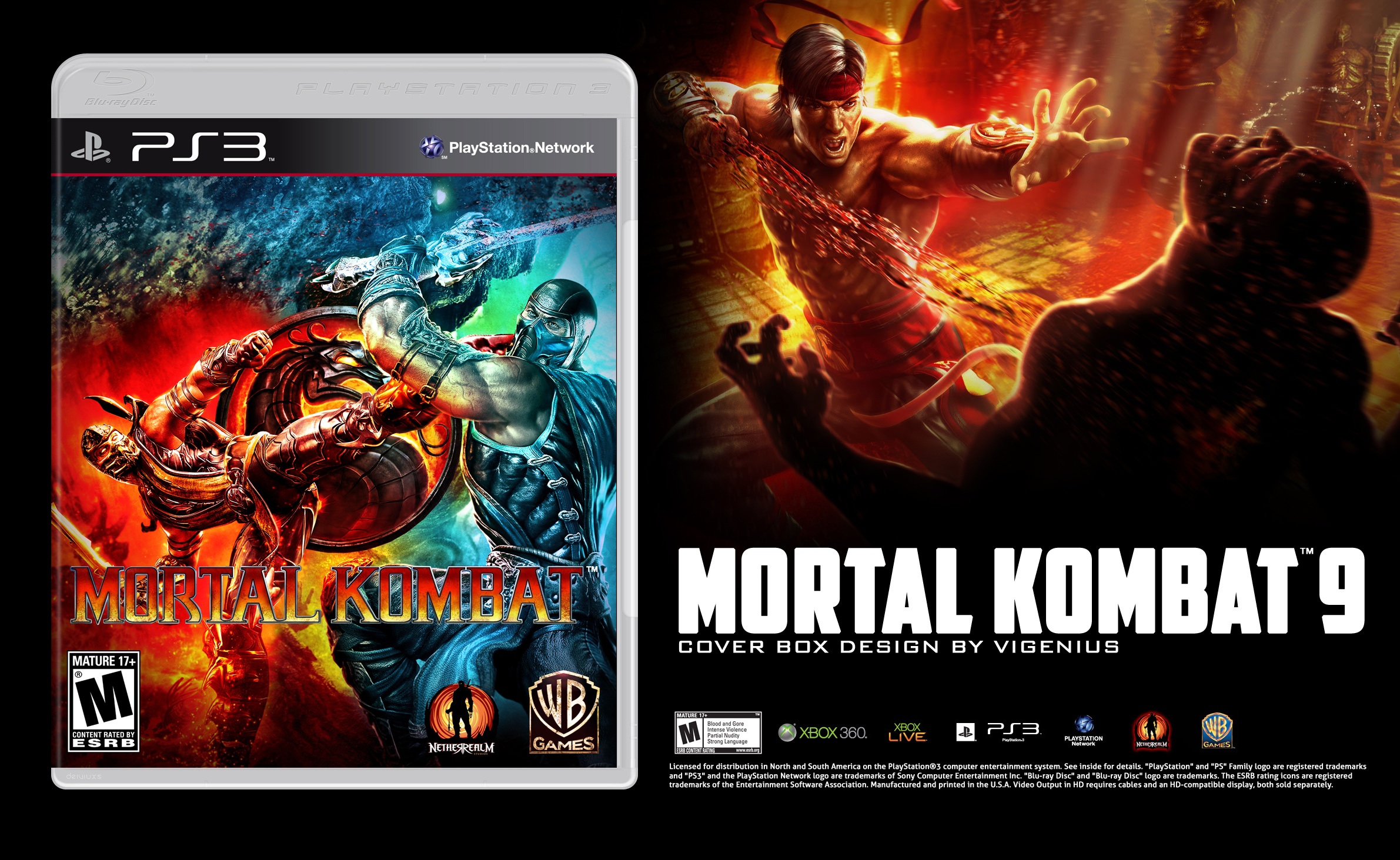 Mortal Kombat 9 box cover