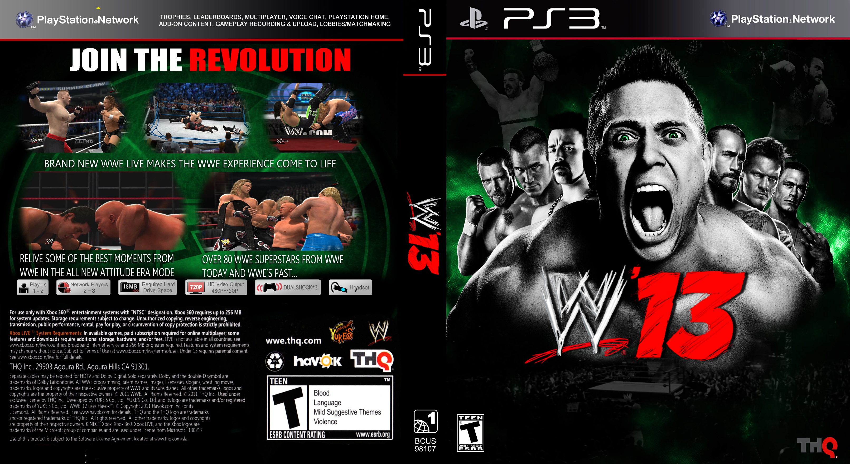 WWE 13 box cover